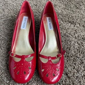 Steve Madden red coquette shoes perfect for valentines!
